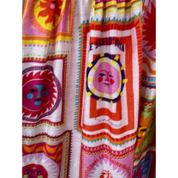 Sundress Joe Ibiza Sun Printed Smocked One Shoulder Maxi Dress XS/S - Picture 7 of 16